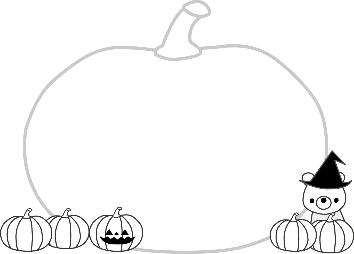 枠 吹き出しイラスト ハロウィン 無料イラスト素材