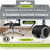 2 Inch Diameter Rubber Wheels - Does not come with hub/shaft.