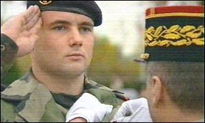 One of France's last  conscripts is decorated