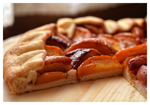 peach and semolina crostata© by Haalo