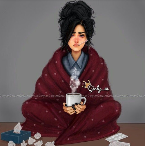 بنات كيوت رسم , صور بنات رسومات رائعه - صباح الورد