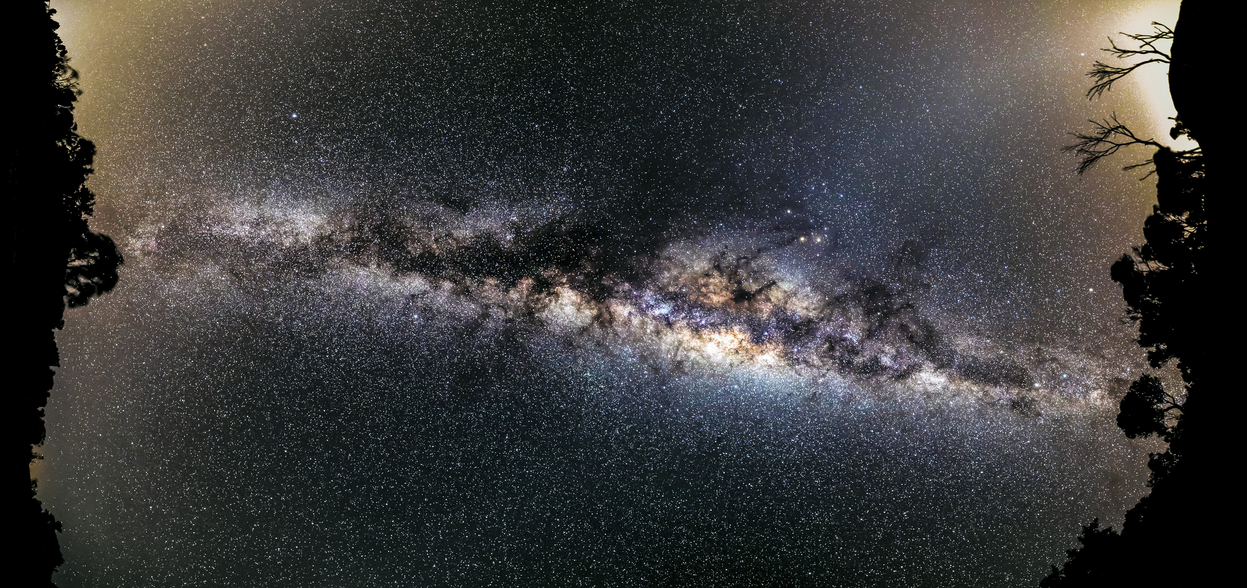 Voie Lactée à La Réunion Autour Du Ciel