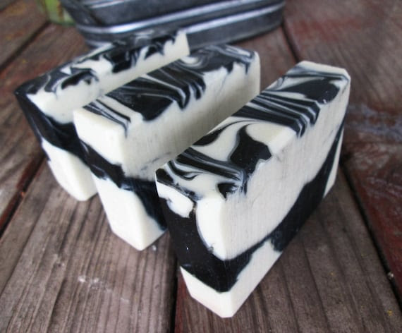 CHARCOAL soap with CLAY Palm Free Acne Fighting Soap ... Black Kettle, All Natural Soap, Facial Bar