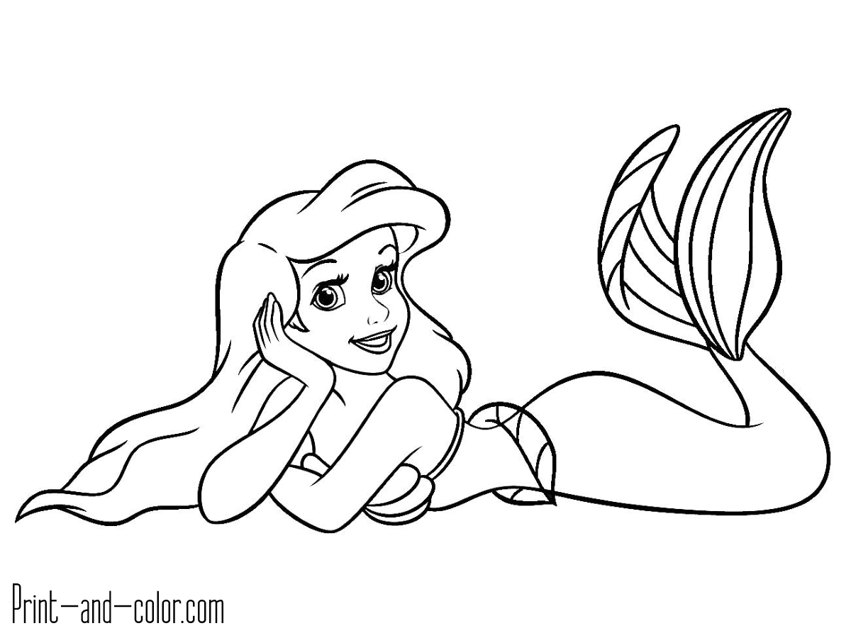 Download The Little Mermaid coloring pages | Print and Color.com