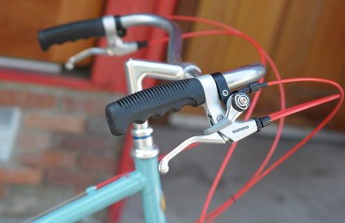 Shimano Shifters and Paul Thumbies on Betty Foy