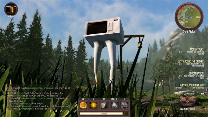 Goat Mmo Simulator レビュー Mmoのお約束ネタ満載の世界をヤギ 電子レンジ で破壊しよう