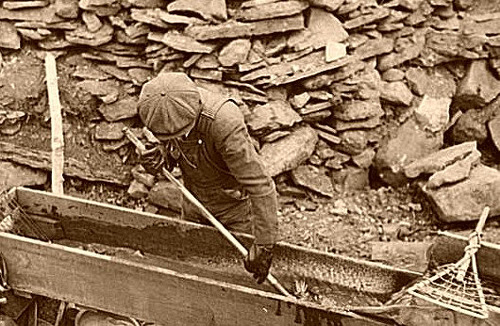 gold rush tools and methods. Later, after the easy gold had
