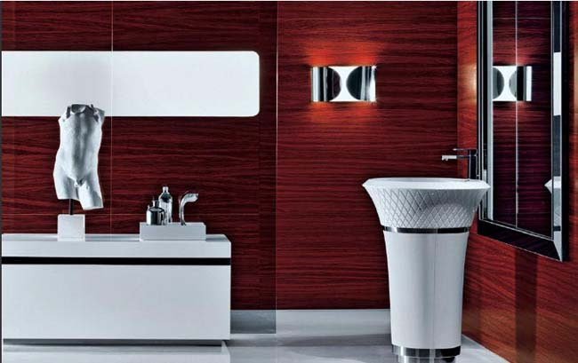39 Cool And Bold Red Bathroom Design Ideas | DigsDigs