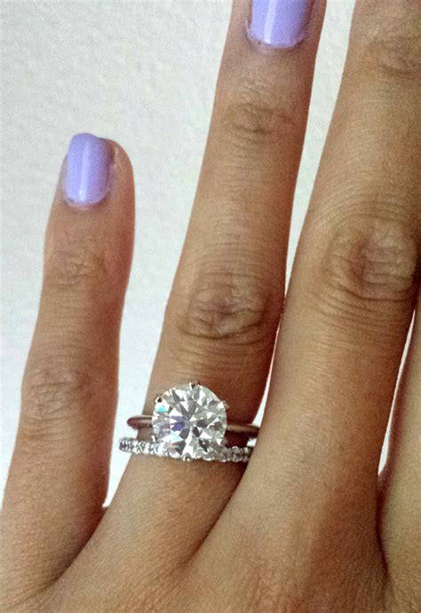 Please contact us for anything outside that sizing range. What band/s are you wearing with your 2.5ct+ solitaire