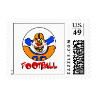 Football Clown Postage