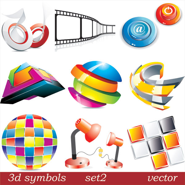 Download 3D icon vector vector - Vector Icons free download
