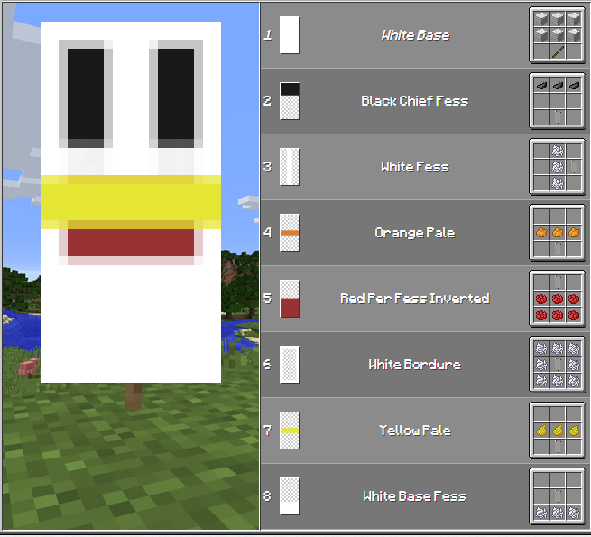 マインクラフト 旗 バナー で作れるインテリアの紹介 Ver1 8以上 Minebox