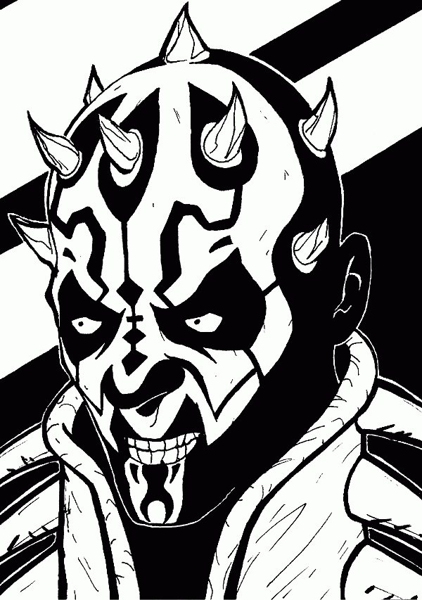 Download Darth Maul Coloring Page - Coloring Home