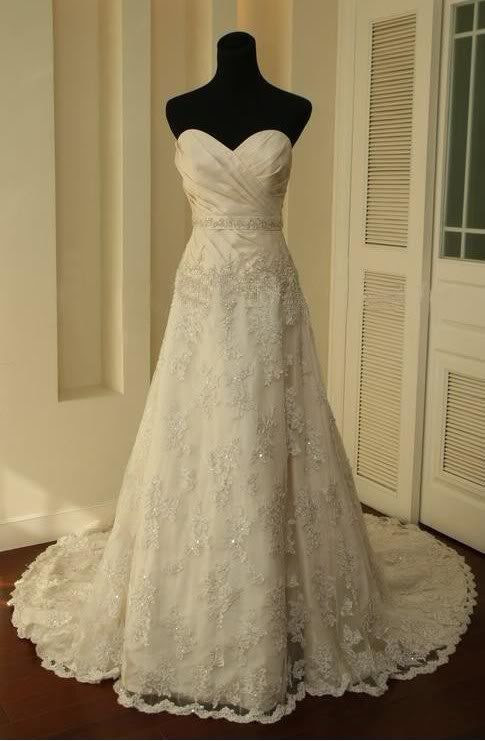 Vintage Lace Wedding Dress,