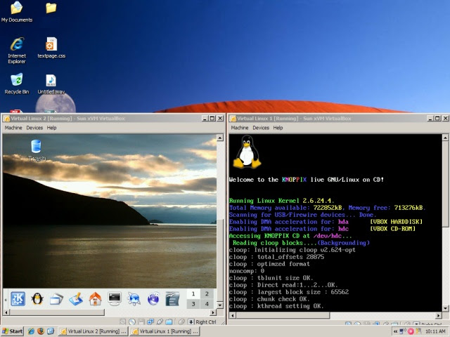 Virtualbox Multiple Operating systems