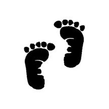 Download Baby Feet Silhouette at GetDrawings | Free download