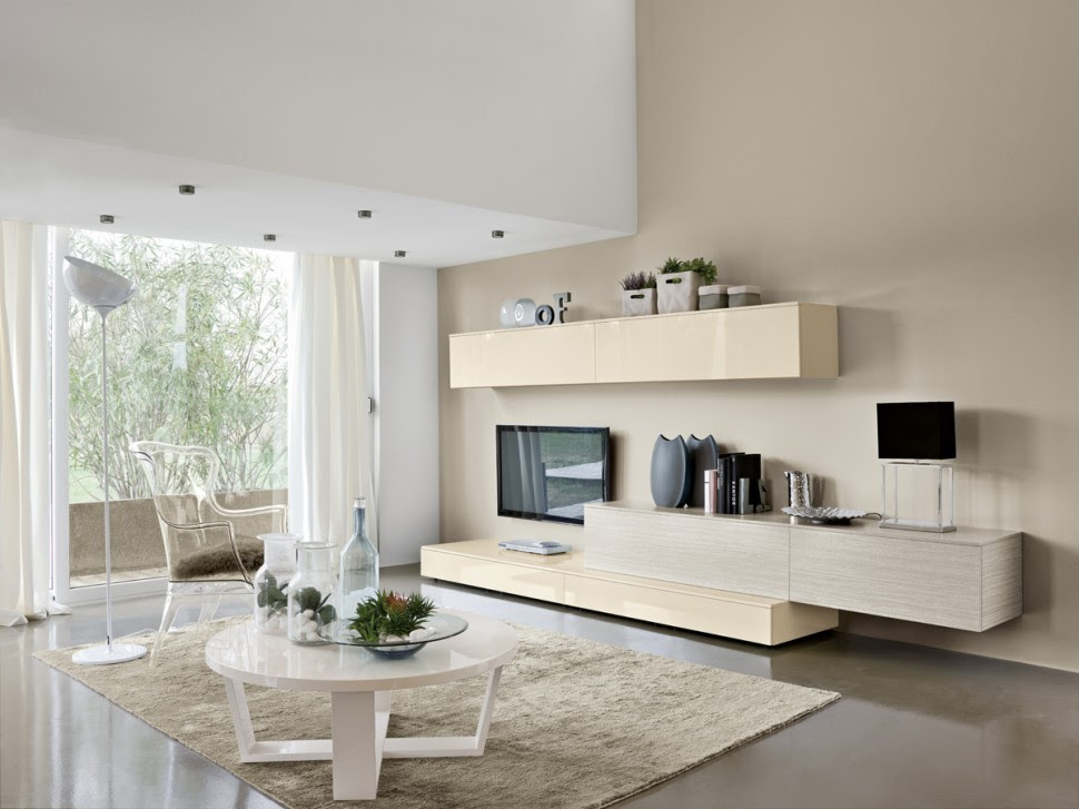 Modern Living Room Wall Units With Storage Inspiration