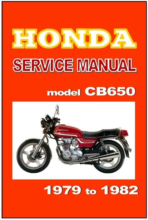 eBook Honda Cb650 Workshop Manual 1980 Onwards