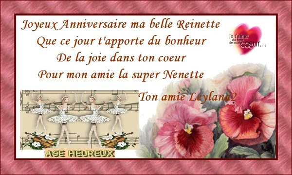 Joyeux Anniversaire Ma Belle Reinette
