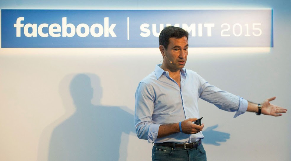 Diego Dzodan, vice-presidente do Facebook para América Latina, em evento da rede social de 2015. (Foto: Arquivo Pessoal/Diego Dzodan)