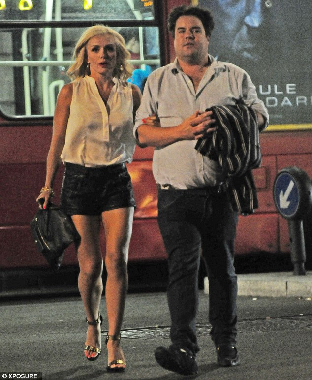 Dinner date: The pair had dined out at STK before making their way to Mahiki to dance the night away 
