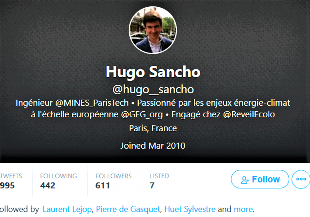 Hugo SANCHO ingénieur des mines