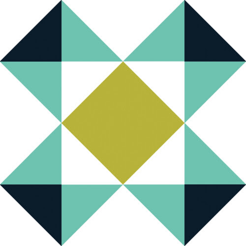Half-Square Triangle Block of the Month May Quilt Block Tutorial - In Color Order