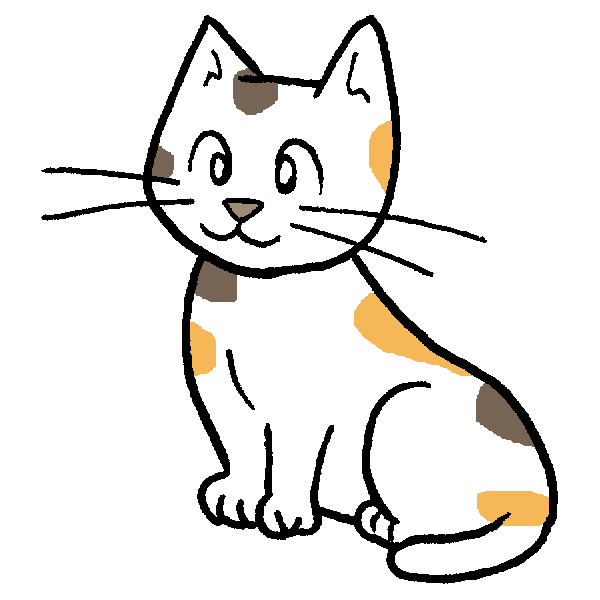 三毛猫のイラスト かわいいフリー素材が無料のイラストレイン