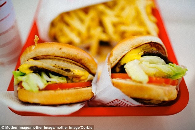 Research led by the University of Montana has found that eating fast food (stock image shown) after a workout may be just as beneficial as dietary supplements. Researchers found that during recovery periods between periods of exercise, it didn't matter what food was eaten