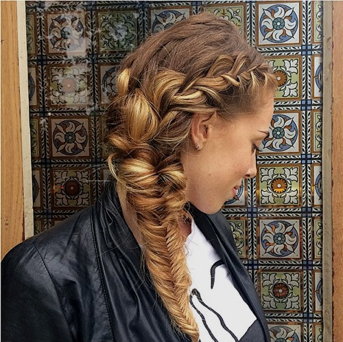 side fishtail braid