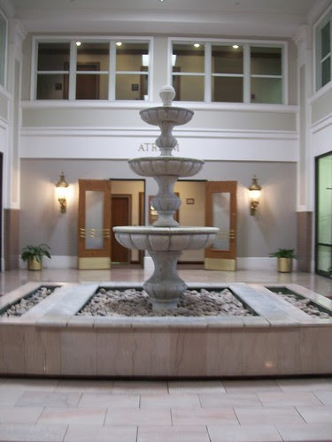 fountain in a building