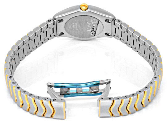 Originalfoto NEUE EBEL CLASSIC WAVE LADY DAMENUHR STAHLGOLD Q 2.000€