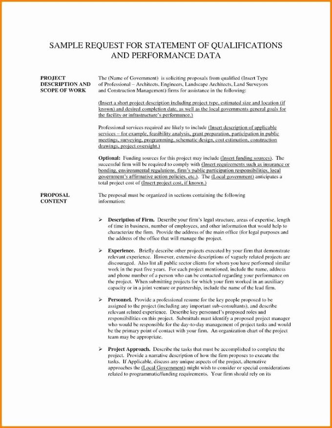 How To Write A Good Statement Of Qualifications
