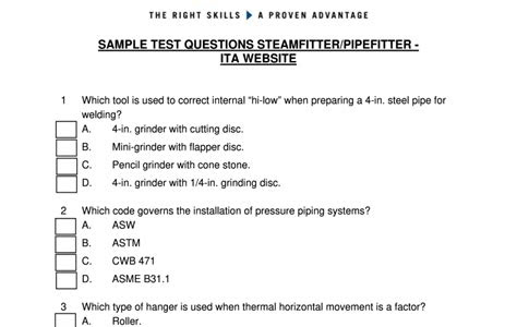 Download pipefitter practice test PDF Book Free Download PDF