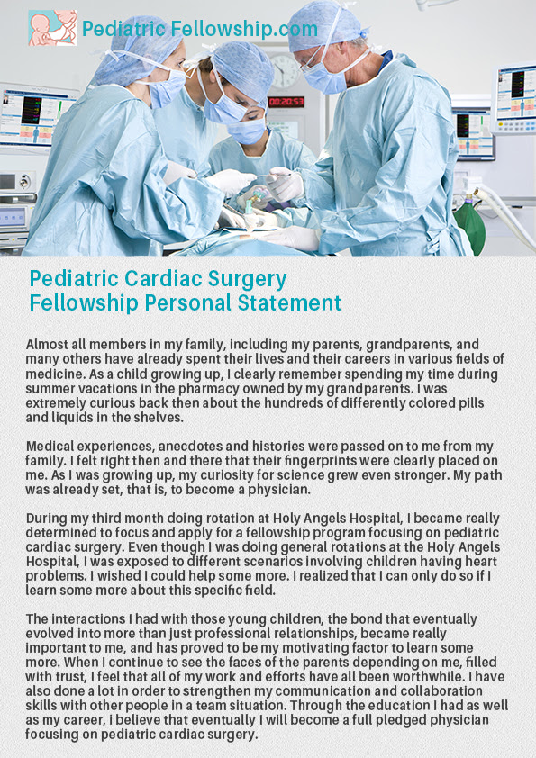 cardiology personal statement