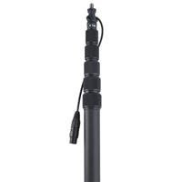 K-Tek KE79CCR Avalon Series Aluminum Traveler Boom Pole with Coiled Cable, 3-Pin XLR, Side Exit