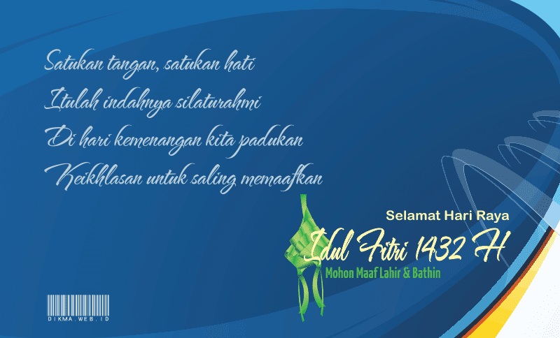 Design Gatis Gambar Ucapan Lebaran 1432 H Untuk Bbm  Bed 