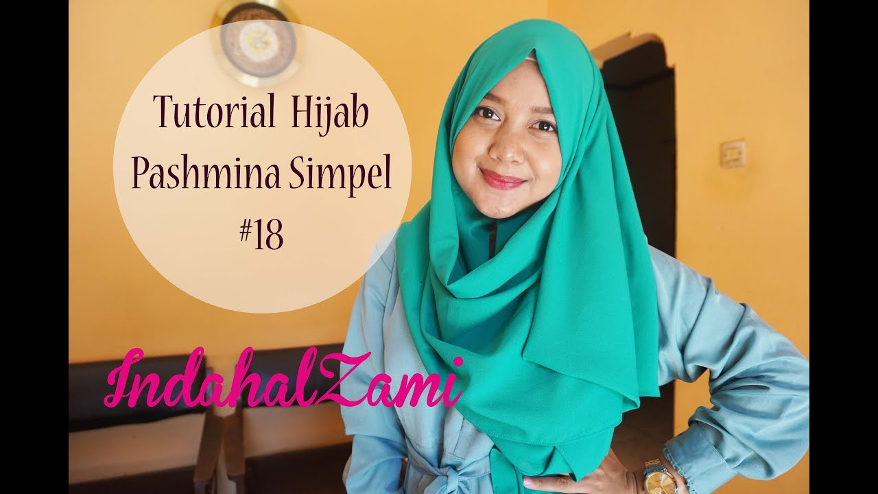 Tutorial Hijab Pashmina Simpel  Indahalzami Youtube