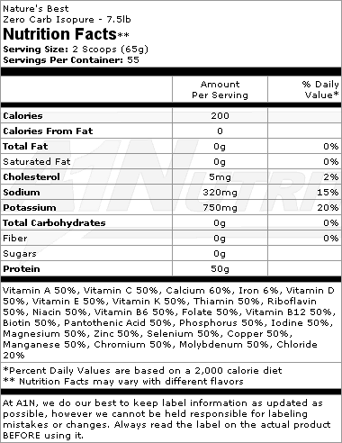 Isopure-Zero Carb