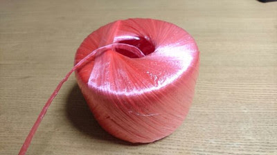 ビニールひもでカゴを編んでみた とことこ行こ