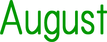 英語で８月 Augustの発音 キッズ英会話