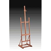 Deluxe Studio Easel, Professional Floor Standing, Elm Finished