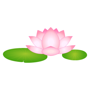 ハスの花のイラスト1 花 植物イラスト Flode Illustration フロデイラスト