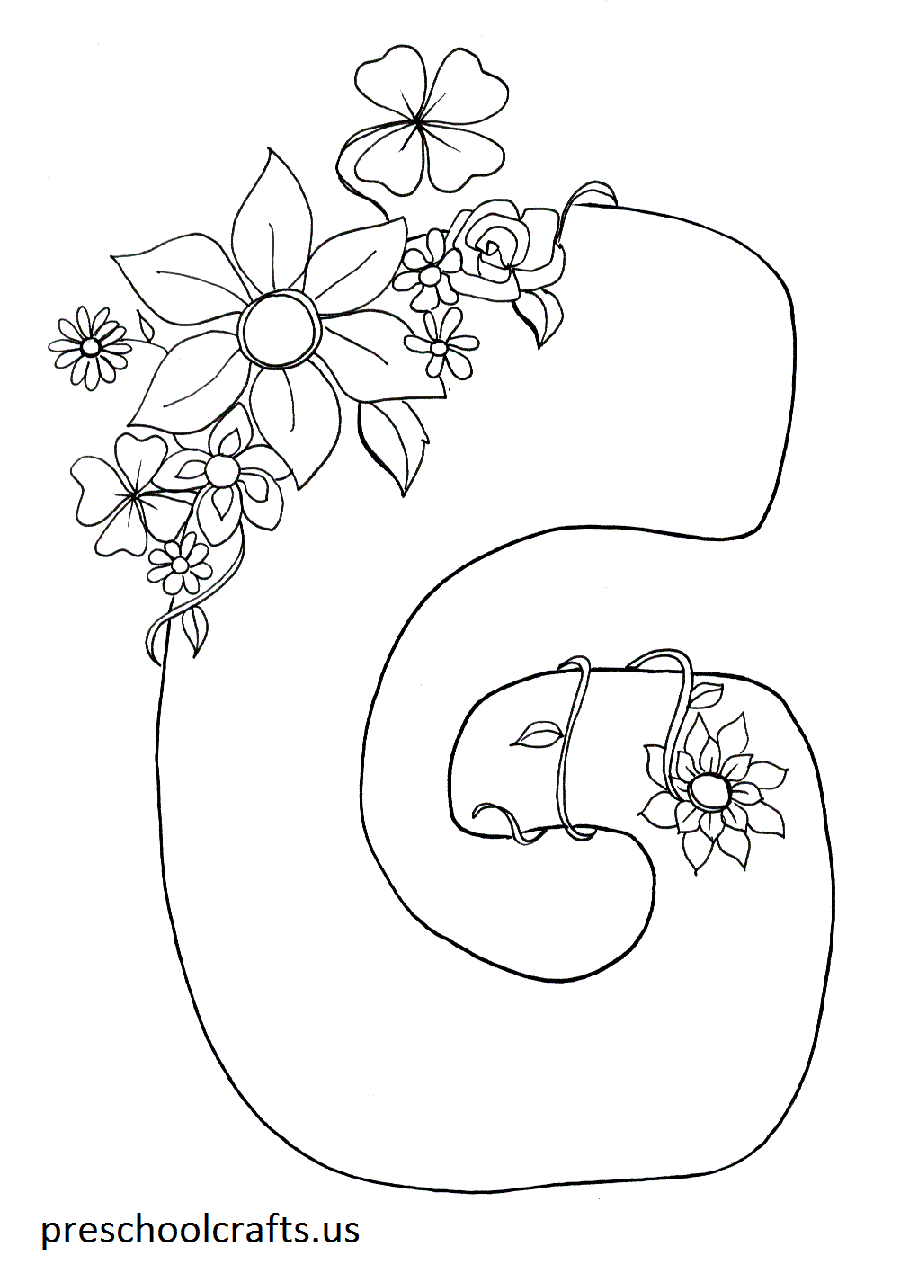 Letter G Coloring Pages - Preschool and Kindergarten