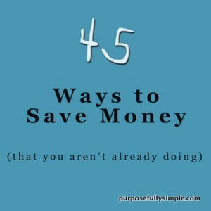 45 ways to save