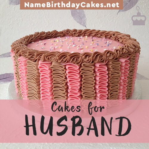 Happy Birthday Cakes For Husband With Name