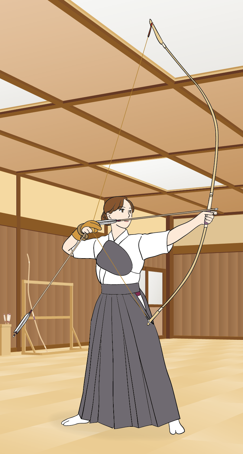弓引三昧 弓道イラストの描き方３
