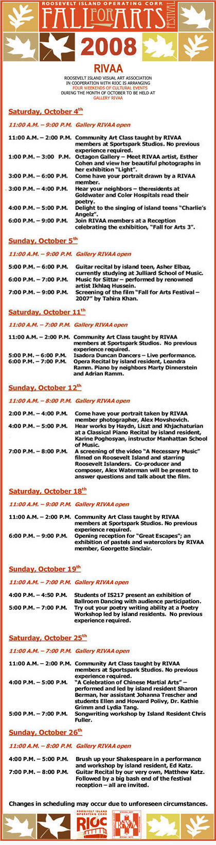 2008 Fall for Arts Festival