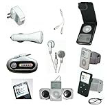 CrazyOnDigital 15-Piece Full Accessory Bundle Set for iPod Video Classic 30 GB and 80 GB