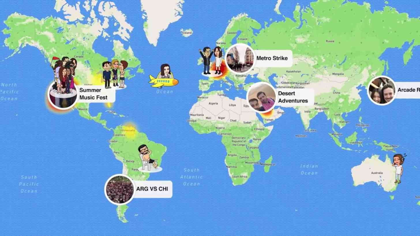 Snapchat Snap Map